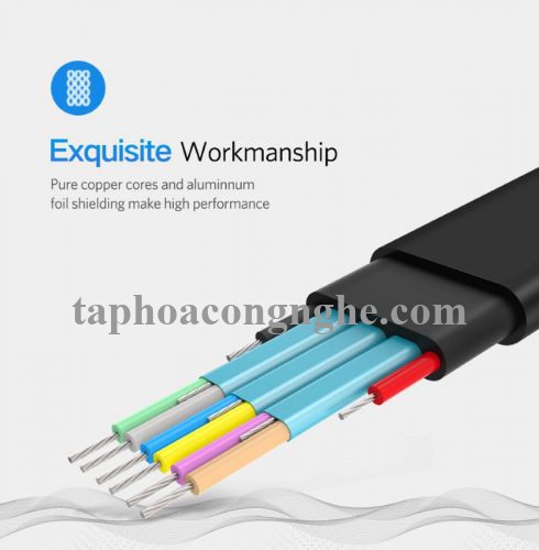 Ugreen 30128 0.5M màu Đen Cáp tín hiệu nối dài USB 3.0 dáng dẹt cao cấp US129 30030128